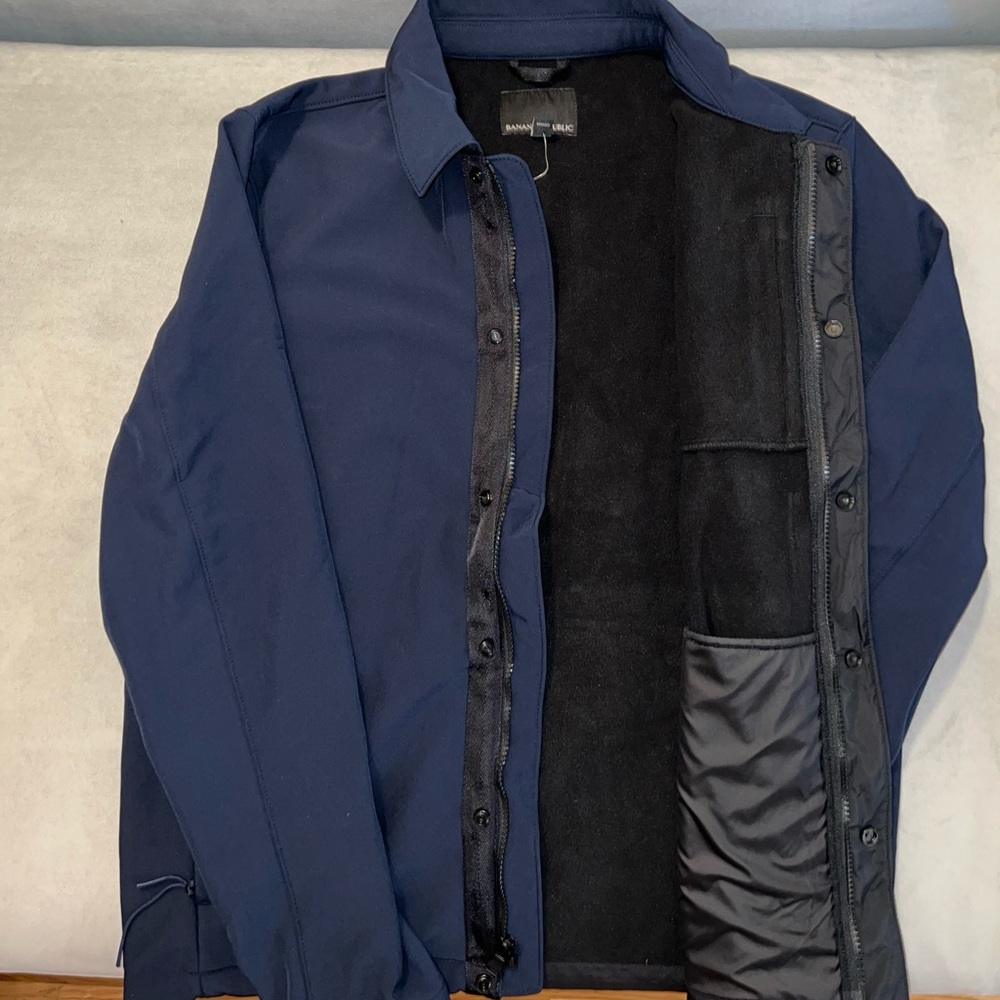NAVY Banana Republic Coach’s Jacket